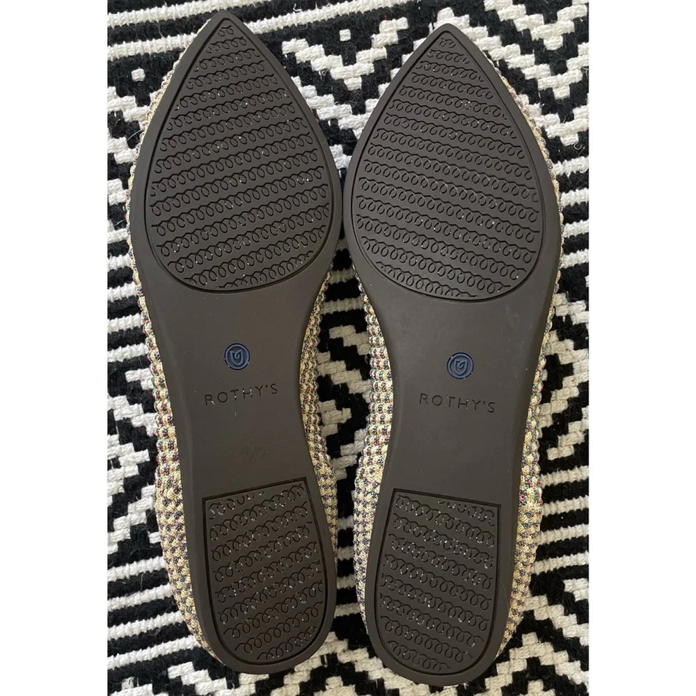 Rothy’s The Point Multi Metallic Flats